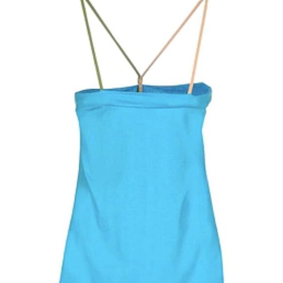 Fendi Short Turquoise Sundress Size 10 - Picture 7 of 13